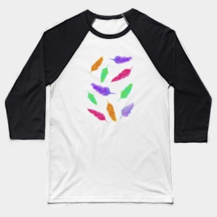 Colorful feathers Baseball T-Shirt